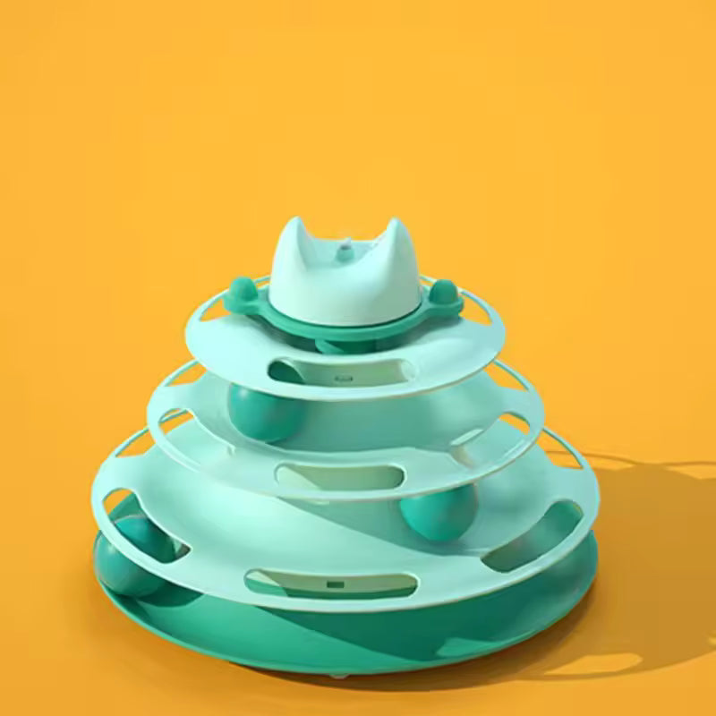 4-Layer Cat Carousel Toy