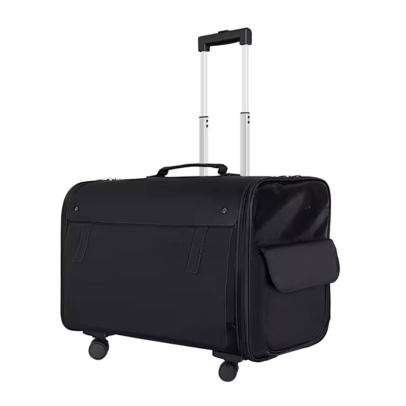 Rolling Pet Travel Carrier with Wheels